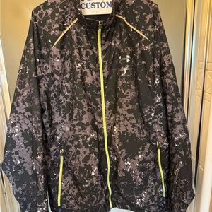 #307: Under Armour Camo Windbreaker with Neon Accents